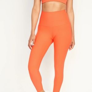 Old Navy orange high rise leggings xsmall